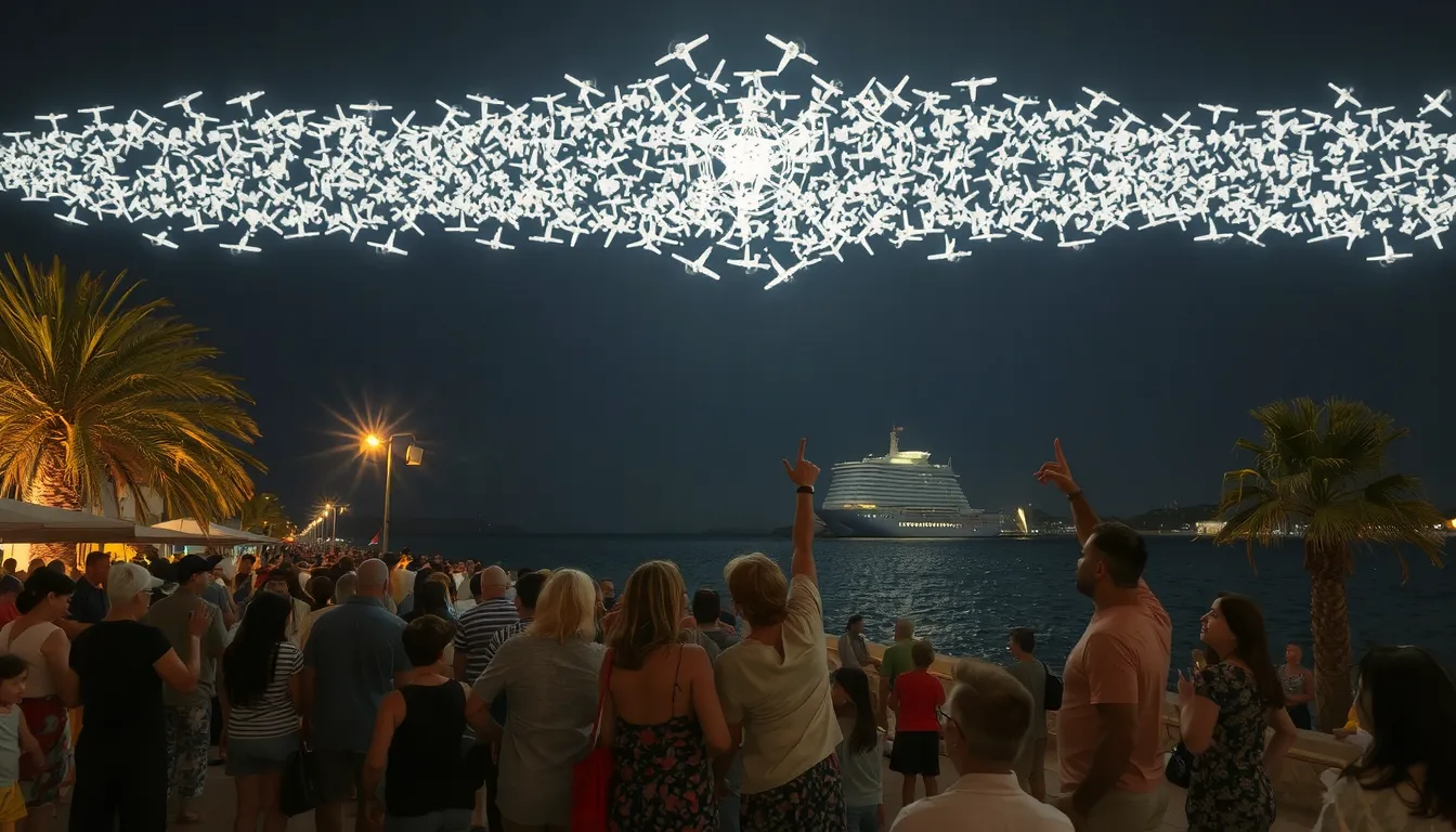 spectacle de drone cagnes sur mer